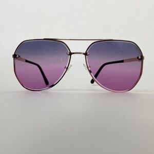 Gradient Purple Aviator Sunglasses